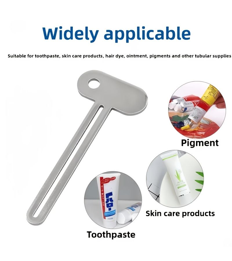2 Pcs Metal Toothpaste Squeezer Manual Tube Squeezing Device For Easy Dispensing Of Cosmetic Creams And Ointments Reducing Waste No Electricity Required - Image 3