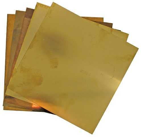 Vakooba VAKOOBA Soft Brass Sheet 12mmx 100mm x 100mm  - Image 1