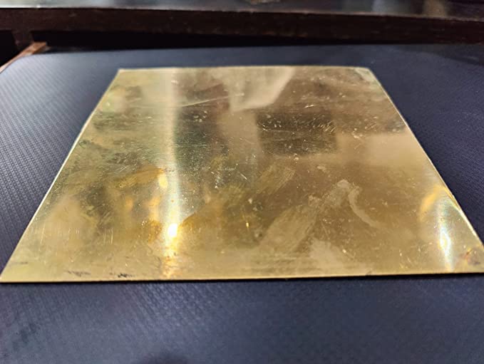 Vakooba VAKOOBA Soft Brass Sheet 12mmx 100mm x 100mm  - Image 2