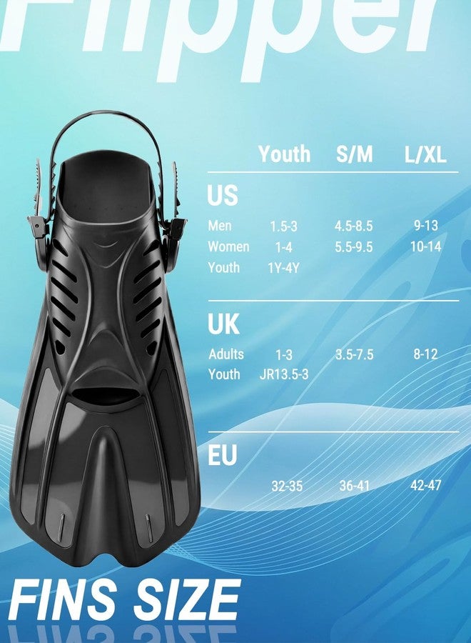 SACBOLA Diving fins Snorkeling Gear for Adults Snorkel fins ，Swim fins Open, Adjustable, Men, Women, Children, Swim Flippers - Image 5