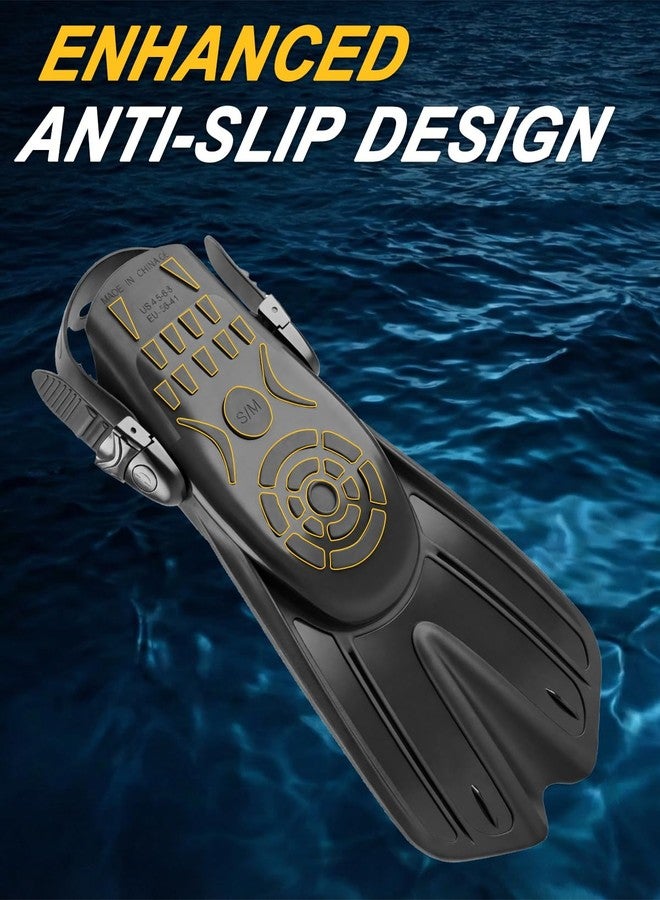 SACBOLA Diving fins Snorkeling Gear for Adults Snorkel fins ，Swim fins Open, Adjustable, Men, Women, Children, Swim Flippers - Image 3