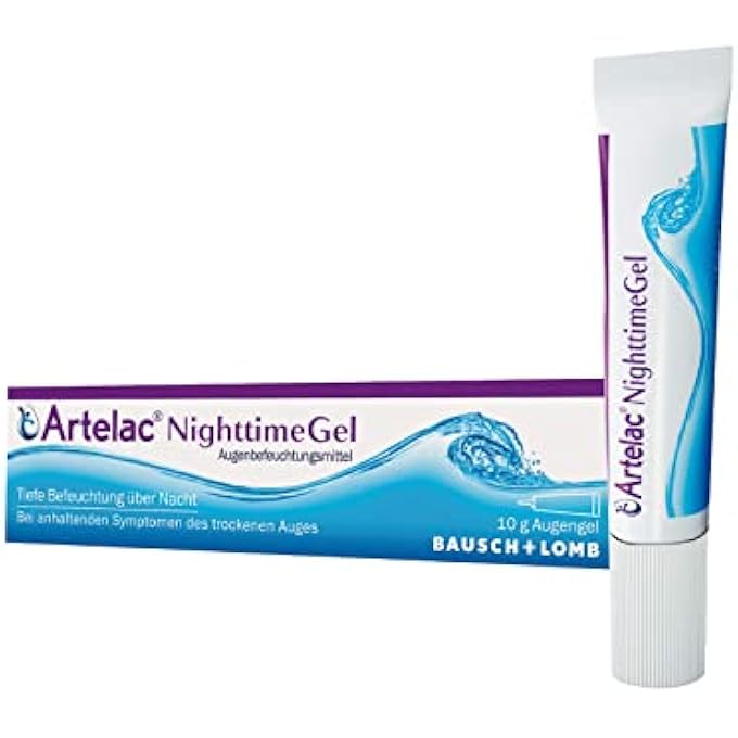 Artelac Nighttime Gel, by Bausch Plus Lomb, Night Time Eye Gel for Dry Eyes, Long-Lasting Relief for Irritated, Gritty, Carbomer Eye Gel, 10g - Image 1