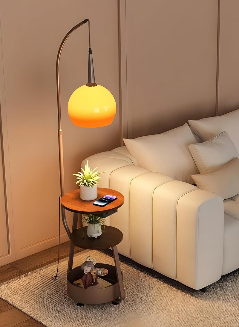 DubaiGallery Floor Lamp, Multifunctional Floor Lamps, Height Adjustable Vertical Lamp, Decorative High Corner Lamps, 2 Desks + 1 Storage Bucket for Living Room Bedroom - Image 2