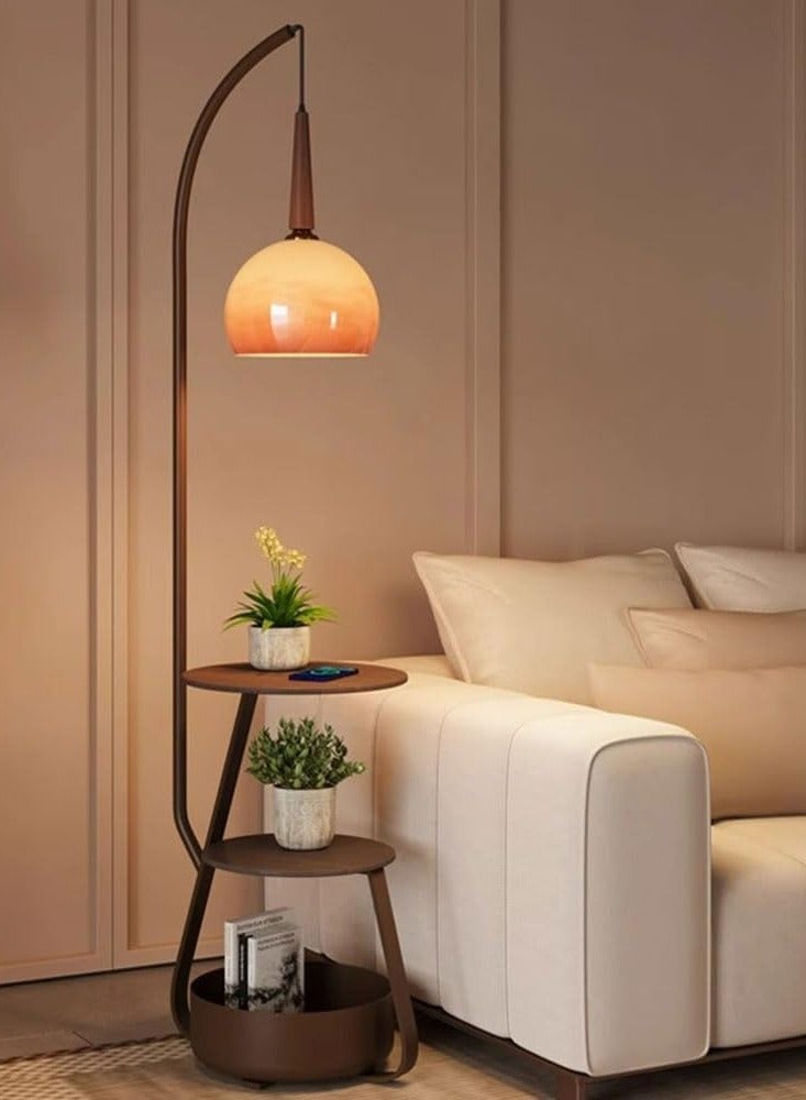 DubaiGallery Floor Lamp, Multifunctional Floor Lamps, Height Adjustable Vertical Lamp, Decorative High Corner Lamps, 2 Desks + 1 Storage Bucket for Living Room Bedroom - Image 3