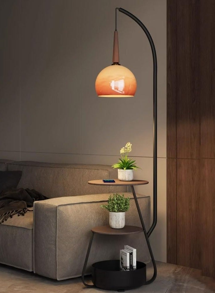 DubaiGallery Floor Lamp, Multifunctional Floor Lamps, Height Adjustable Vertical Lamp, Decorative High Corner Lamps, 2 Desks + 1 Storage Bucket for Living Room Bedroom - Image 4