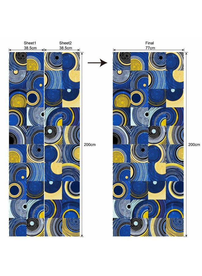 Bluejw 3D Art Life Series Simulation Door Stickers Removable Waterproof Wall Stickers Bedroom Living Room PVC Stickers A Generation Of Hair - Image 1