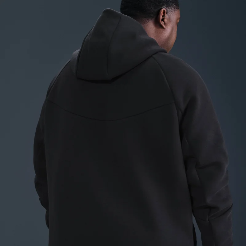 Nike Black Men's Tech Full-Zip Windrunner Hoodie for Men | Best Price UAE