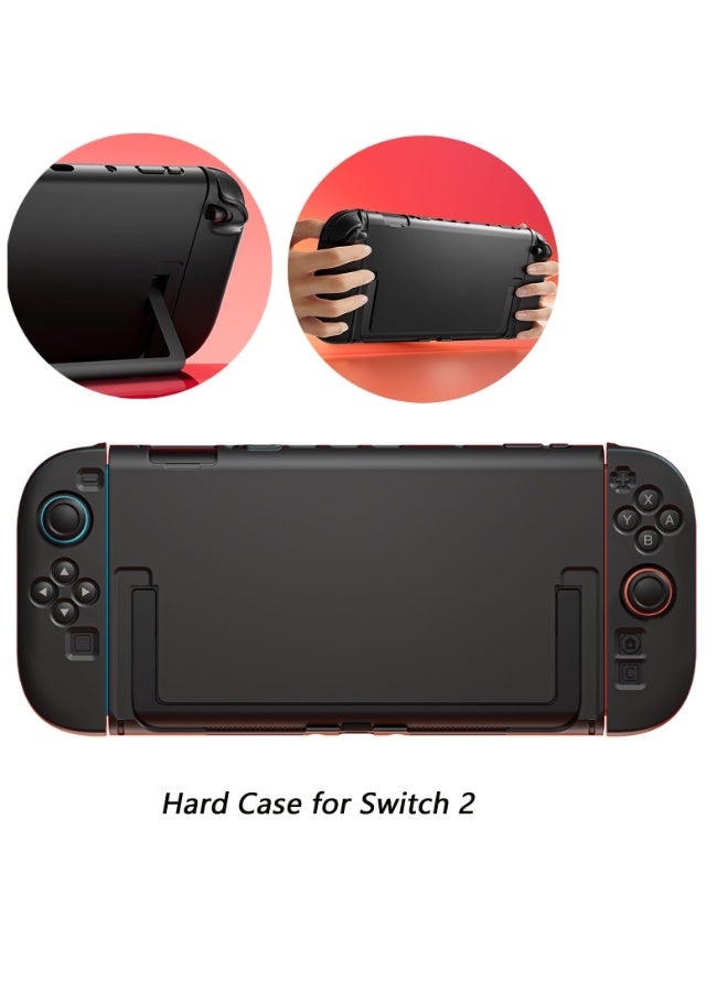 Dockable Protective Hard Case for Nintendo Switch 2, Stand Compatible Anti-Scratch, Anti-Fingerprint, Shockproof Hard Shell Cover, Switch Game Accessories - Image 1