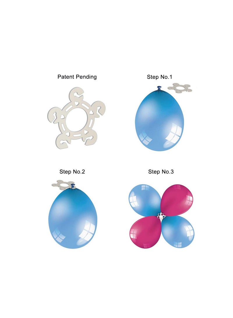 SYOSI Balloon Clips, Balloon Connectors Clips, Tinabless Balloon Clips, Tinabless Balloon Connectors for Decor Balloon Arch, Balloon Column Stand and Balloon Flowers, for Decorations Party - Image 4