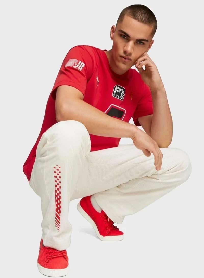 Scuderia Ferrari  Scuderia Ferrari Race Garage Crew Short Sleeve T-Shirt for Men | Best Price UAE