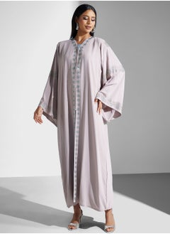 hayas closet Embellished Flared Sleeve Abaya  - Image 5