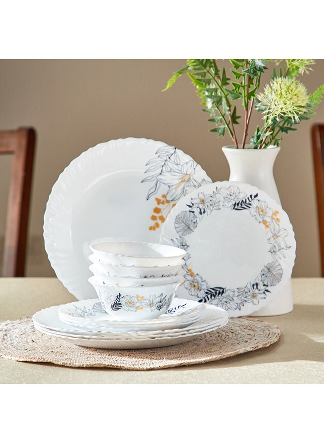 Home Box Atlanta Forest 12-Piece Opal Dinnerware Set 25 x 2 x 25 cm - Image 2