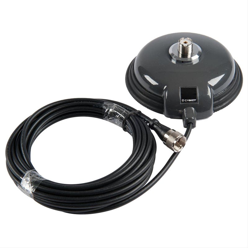 Comet CM-5M 4.5″ Magnetic Mobile Antenna Mount with 5 m RG-58A/U Coax, SO-239 Base & PL-259 Connector, Weather-Seal Friendly - Image 5
