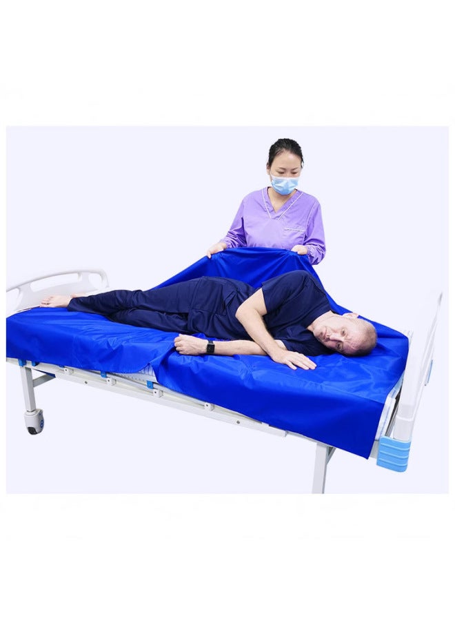 Medical Sliding Cloth Bed Sheet Mobile Sliding Pad Bed Easy Nursing Home Nursing Bed Sheet Disability Paralysis Displacement Export Quality-Color:Royal Blue-Specifications:140*68  - Image 1