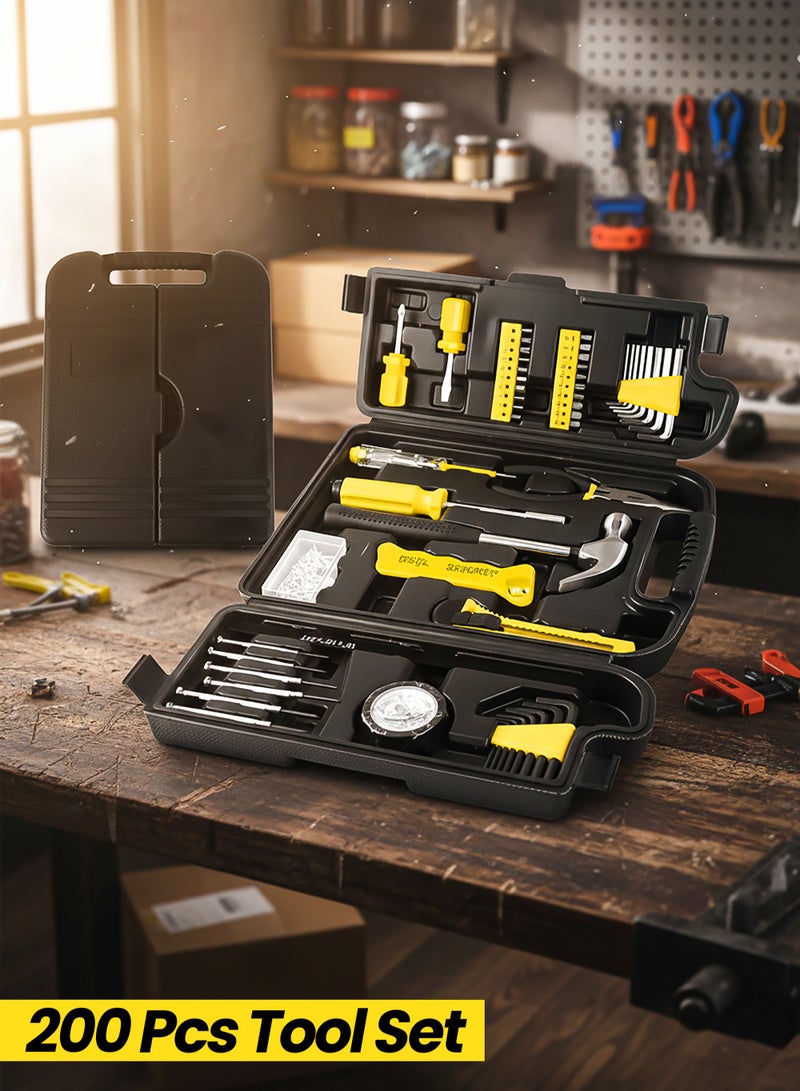 NextWave 200 Pcs Professional Tool Set with Tool Box, Portably Handyman Tool Set for Home Essentials, Tool Kit for Home Use, Kitbox For Home Diy & Professional Use - Image 1