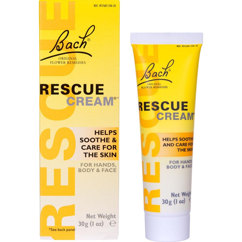 RESCUE Bach RESCUE Cream, Hydrating Skincare for Hands, Body and Face, Shea Butter, Homeopathic Stress Relief Flower Essences, Fragrance-Free, Paraben-Free, Holiday Stocking Stuffer, 30g - Image 4