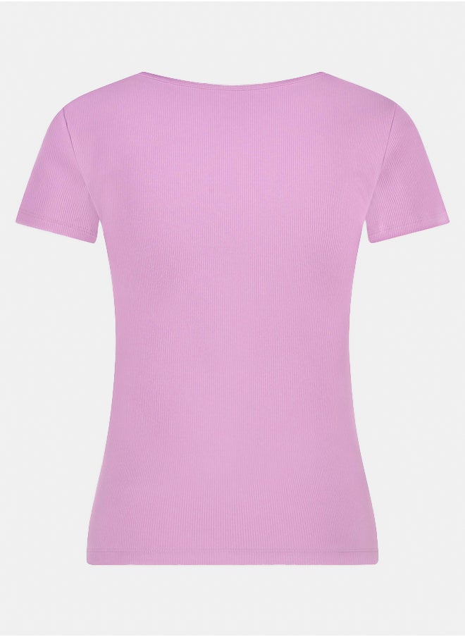 hunkemoller Henley Short Sleeved Pyjama Top  - Image 2