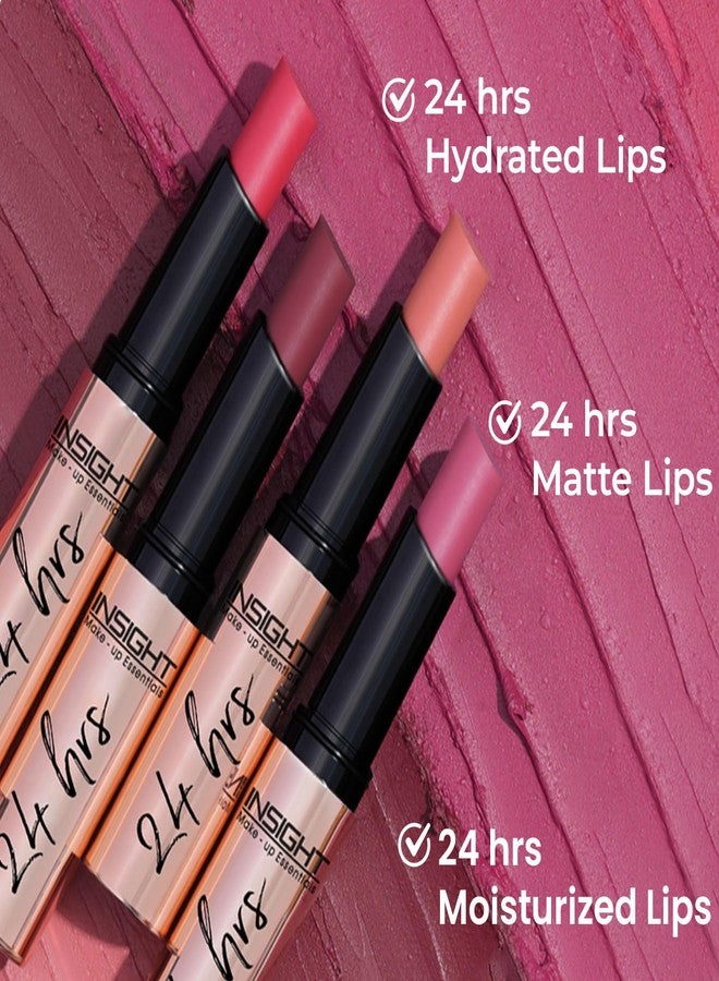 INSIGHT 24 Hrs Non-Transfer Matte Lipstick | Lightweight, Highly Pigmented, Long Wear | Kiss Proof & Smudge Proof | With Vitamin E & Jojoba Oil | Vegan, Toxin Free | Shade 23 - Paris Vibes (3g) - Image 4