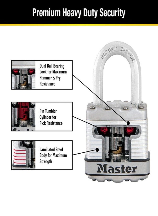 Master Lock M1XD Magnum Heavy Duty Padlock with Key, 1 Pack - Image 5