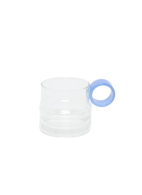 Prickly Pear Blue Circle Handle Glass - Unique and Stylish Drinkware