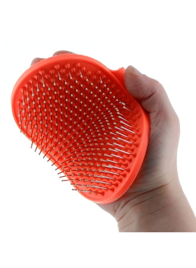 MOWKIT Paws Grooming Brush, 1 ct - Hand-Held Rubber Tipped Pin Brush for Dogs & Cats - Deshedding Dogs with Short Hair & Long Hair - Dog Grooming - Image 1