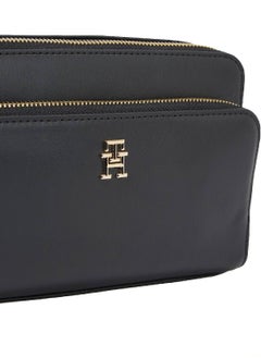 TOMMY HILFIGER Women's Crossover Iconic Camera Handbag -  Polyurethane, Black  - Image 4