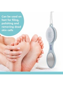 GUBB 4 Way Pedicure Set For Dead Skin Removal - Pumice Stone, Foot Brush, Foot Rasp & Foot File | 4 In 1 Home Care Pedicure Solution - Perfectly Designed, Soft & Flexible Bristles  - Image 5