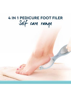 GUBB 4 Way Pedicure Set For Dead Skin Removal - Pumice Stone, Foot Brush, Foot Rasp & Foot File | 4 In 1 Home Care Pedicure Solution - Perfectly Designed, Soft & Flexible Bristles  - Image 4