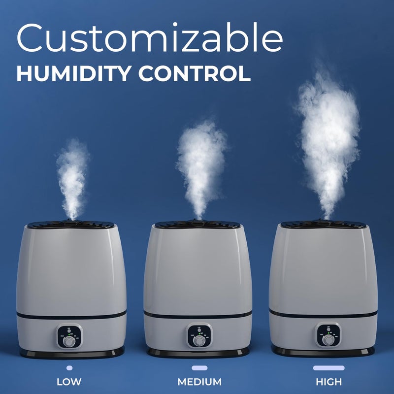 Everlasting Comfort 6L Humidifiers for Bedroom, Quiet 50HR Runtime No-Filter Supersized Cool Mist Humidifier Large Room for Whole House, Plants, Baby Nursery, Allergies, Dry Skin, Congestion, Indoor - Image 2