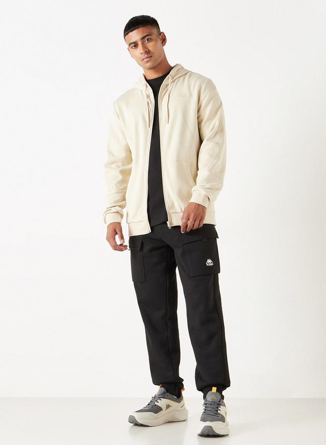 كابا هودي سادة بسحاب وأكمام طويلة وجيب كنغر من كابا - Image 2