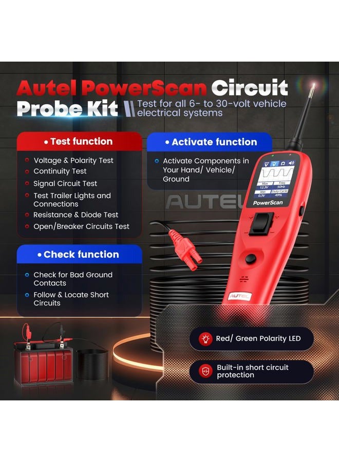 Autel PowerScan PS100 Electrical Circuit System Diagnosis Tool - Image 2