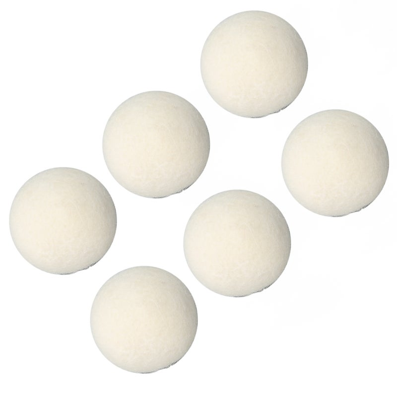 6 Pcs Wool Drying Balls High Density Adsorb Impurities Reduce Static Electricity Laundry Wool Balls 5cm/2in - Image 4