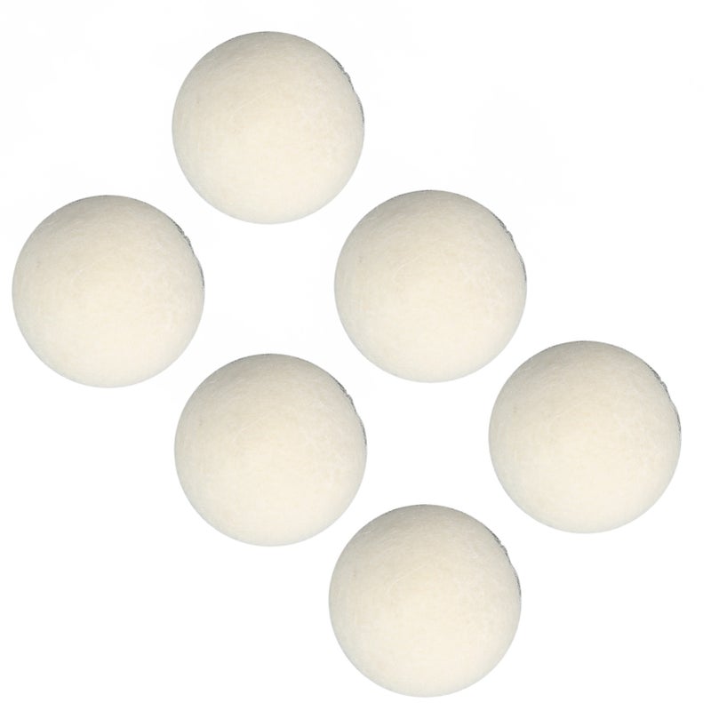 6 Pcs Wool Drying Balls High Density Adsorb Impurities Reduce Static Electricity Laundry Wool Balls 5cm/2in - Image 3