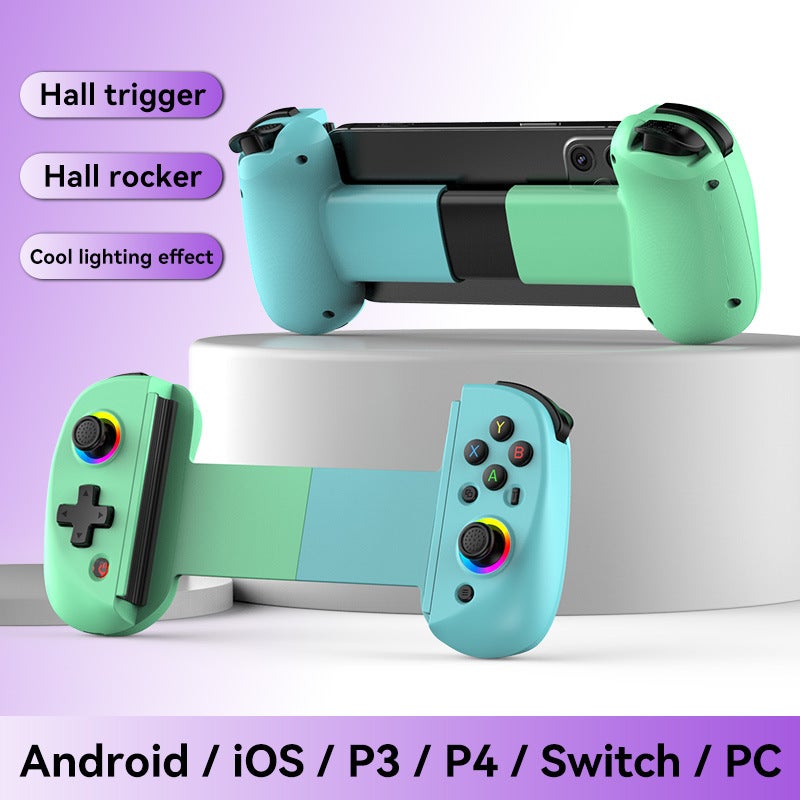 D8 Tablet Stretching Handle Switch Mobile Phone Tablet Game Bluetooth Telescopic Handle Rgb Dazzling Six-Axis Vibration - Image 1