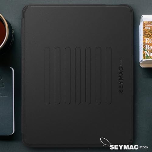 SEYMAC stock Case for iPad Air 11 inch (M2) 2024/ Air 6th Generation, Auto Sleep/Wake Case with Magnetic Multi-Angles Stand, Card Slot, Black - Image 5