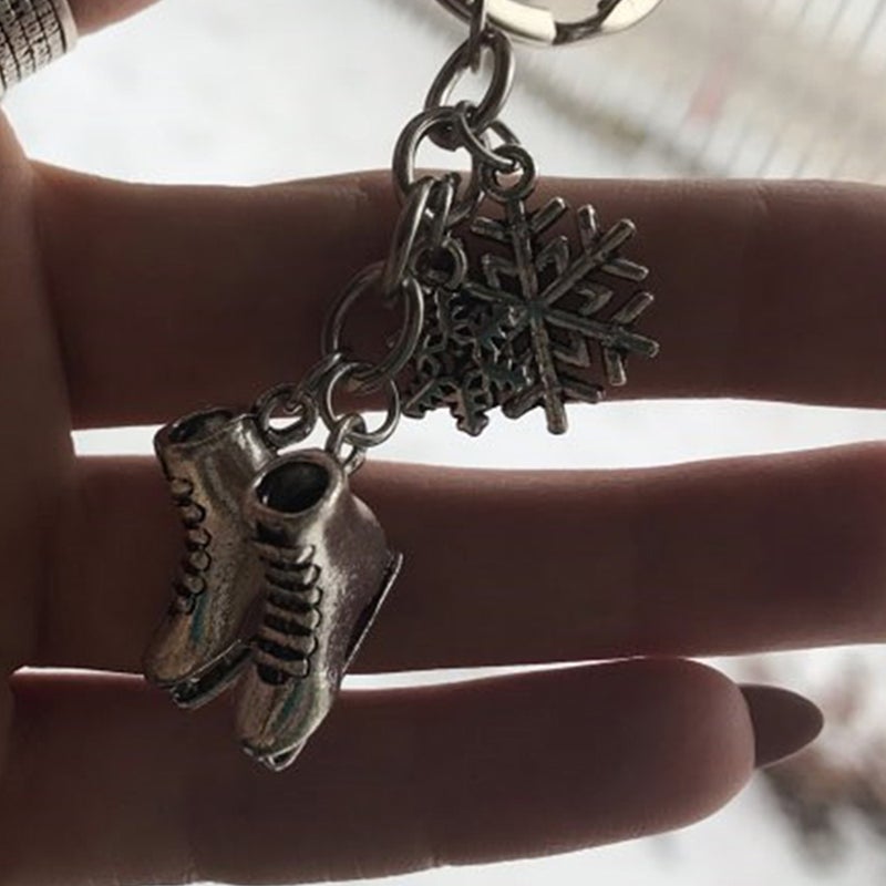 4 pcs Skate Shaped Key Pendant Decorative Pendant Unique Key - Image 2