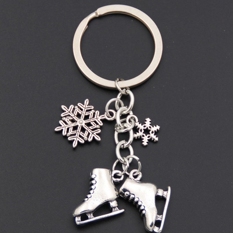 4 pcs Skate Shaped Key Pendant Decorative Pendant Unique Key - Image 4