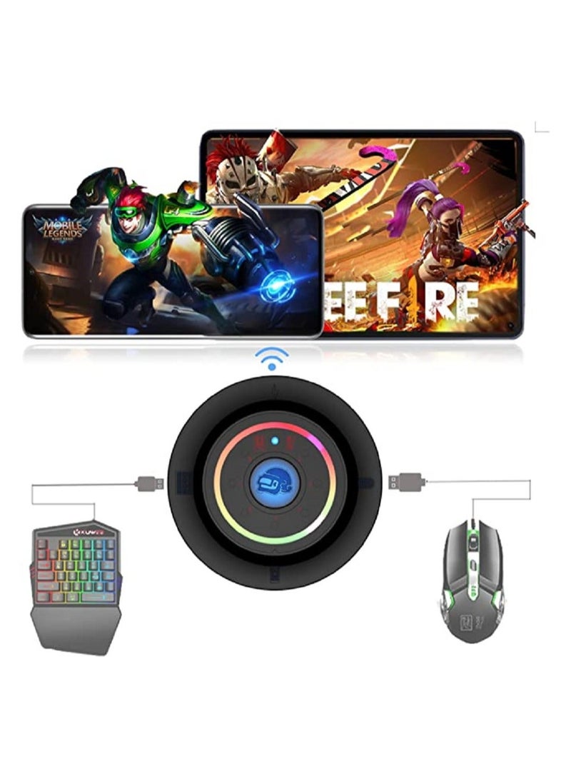 Y&D Keyboard and Mouse Adapter, Wireless Gaming Converter, Support Phone Charging, Audio Interface Plug Play, for PUBG Mobile/CODM/Genshin/Diablo All Games  - Image 2