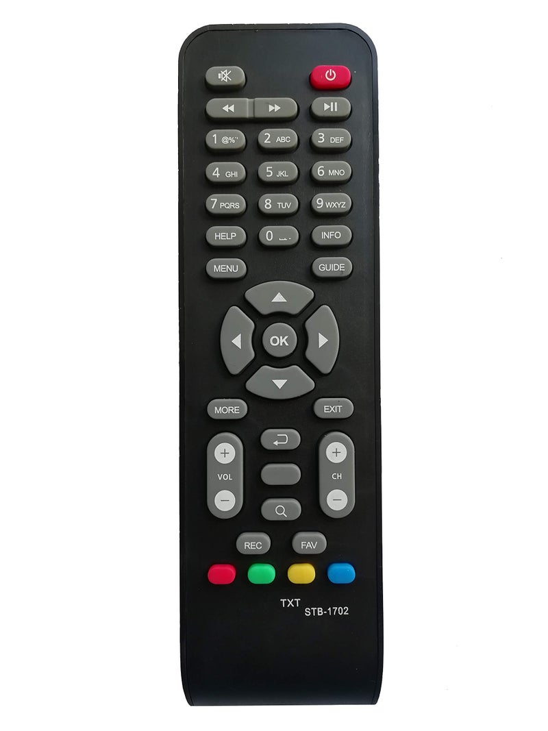 LipiWorld® STB-1702 Set Top Box DTH Remote Control Compatible for Radiant Digitek - Image 1