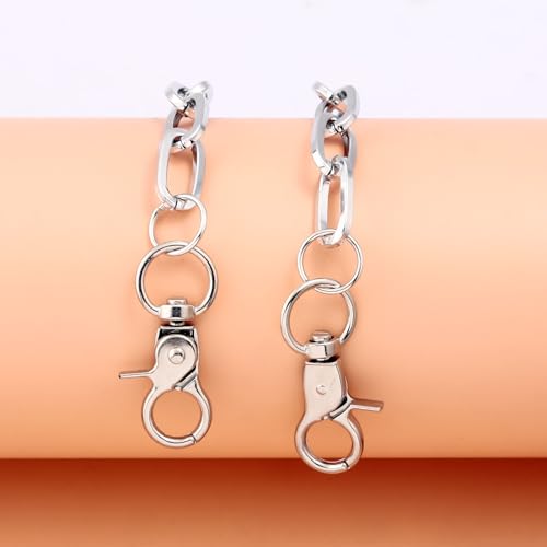 SORGERLY Wallet Chain & Pant Chains for Men - Punk Hip Hop Pocket Jeans Belt Rivet Biker Keychain, Goth Bag Purse Accessories for Women - Image 5