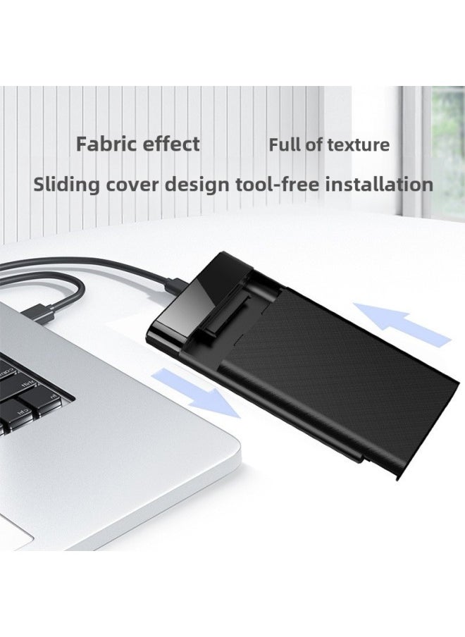 Generic 2.5inCh Sliding Cover Mobile Hard Drive Box USB3.0 Notebook Solid State SSD Hard Drive Box TPYE C Free Tool-Color:3.0 Sliding Cover Hard Drive Box  - Image 3