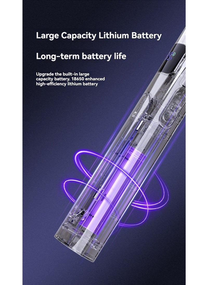 4000V Electric Exterminator Fly Swatter Bug Zapper Type-C Rechargeable Detachable Handheld Auto Swat Mode - Image 4