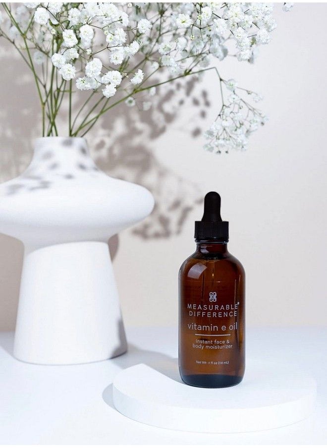 Measurable Difference - Vitamin E Oil Face & Body Moisturizer Revitalize Aging Skin Soothe And Soften | 4 Fl Oz | - Image 1