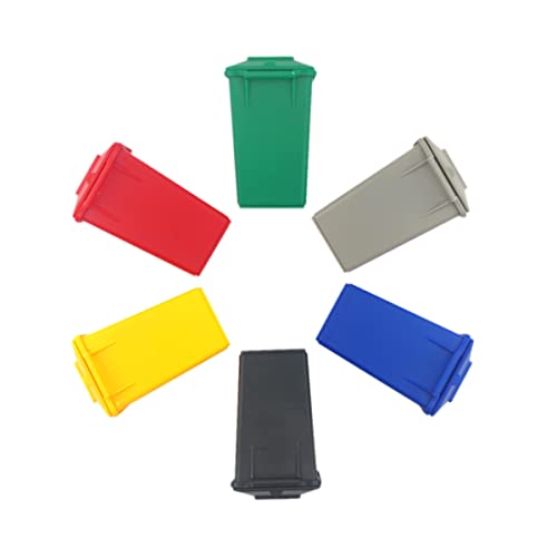 Nuanmu Automotive Garbage Can Set 3 Color Small Trash Can Garbage Truck Toy - Image 3