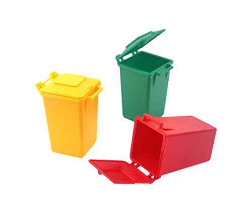 Nuanmu Automotive Garbage Can Set 3 Color Small Trash Can Garbage Truck Toy - Image 2