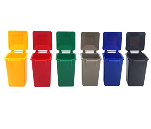 Nuanmu Automotive Garbage Can Set 3 Color Small Trash Can Garbage Truck Toy - Image 4