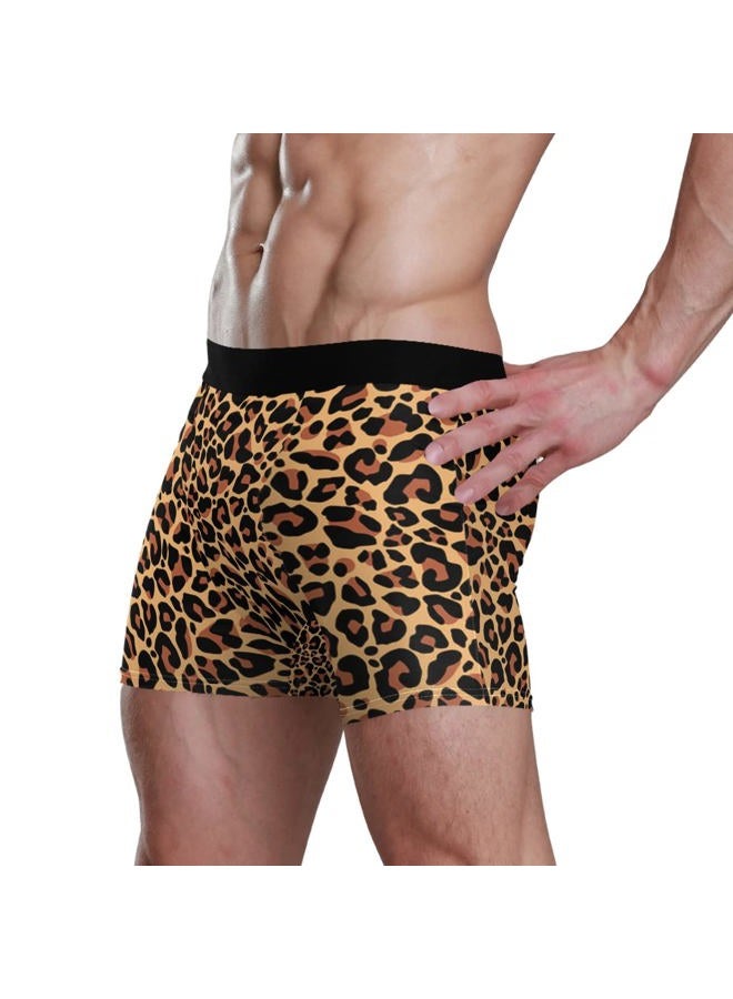 Glaphy Men's Underwear Mens Boxer Briefs Comfortable Boxer for Men, Multi-leopard, M - Image 4