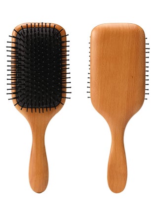 Wooden Paddle Hair Brush With Nylon Bristles for Men Women Large Wood Paddle Hair Brush for Detangling - pzsku/Z7CC21BF306AEFE3E1A04Z/45/_/1687890254/254eb023-cc4f-4a53-8762-0eb0053441bc