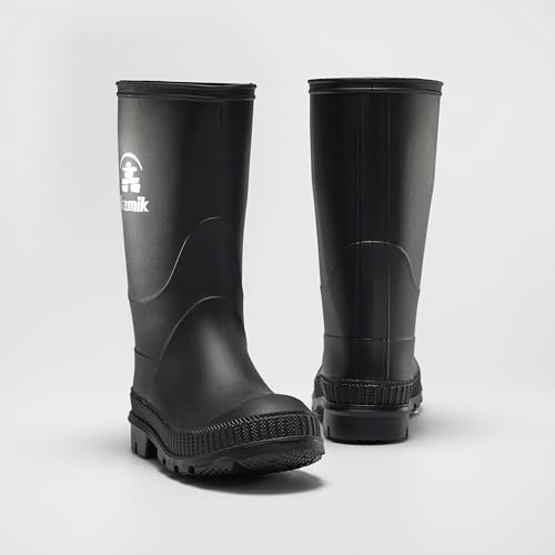 Kamik Kids Stomp Waterproof Rain Boots,Black,2 - Image 5