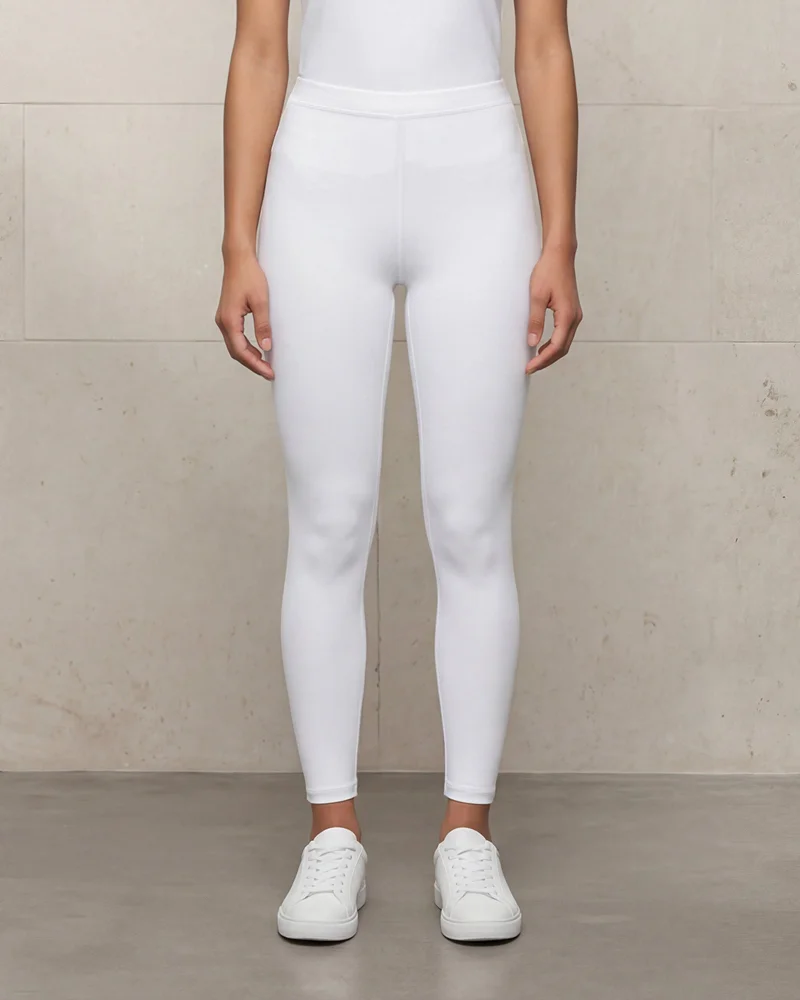 Redtag Women White Long Length Leggings